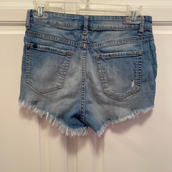 Tokyo Darling Super High Waisted Distressed Cut Off Jean Shorts Size 4 - Picture 2 of 7